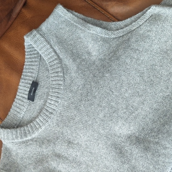 HP. Joseph Asymmetric Waist Drop Midi Dress In Grey - Picture 10 of 14